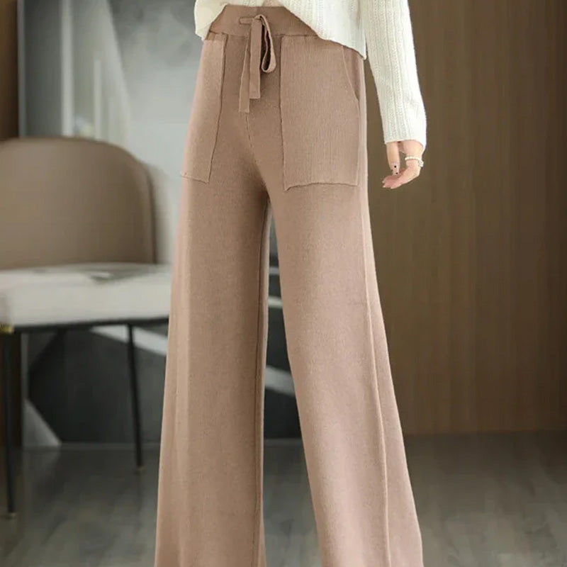 Charlotte Knit Wide-Leg Pants