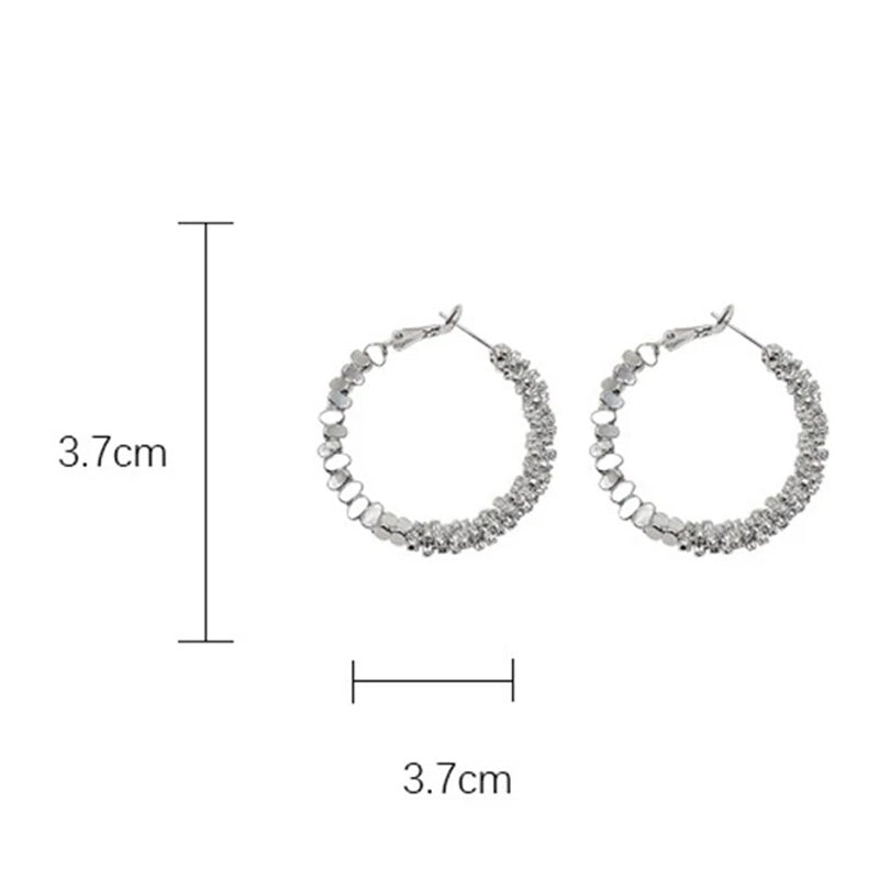 Sienna Crystal Hoop Earrings