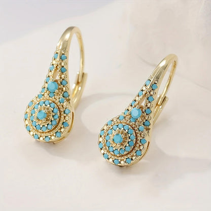 Tahlia Azure Drop Hoops