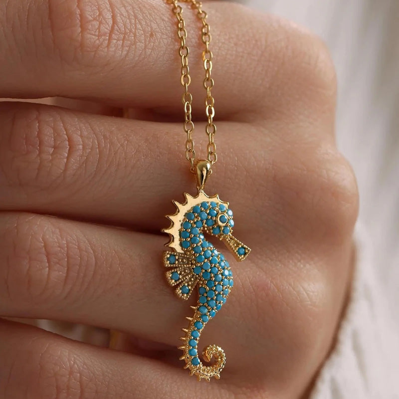 Elara Blue Reef Necklace