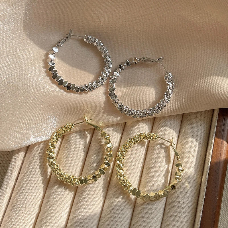 Sienna Crystal Hoop Earrings
