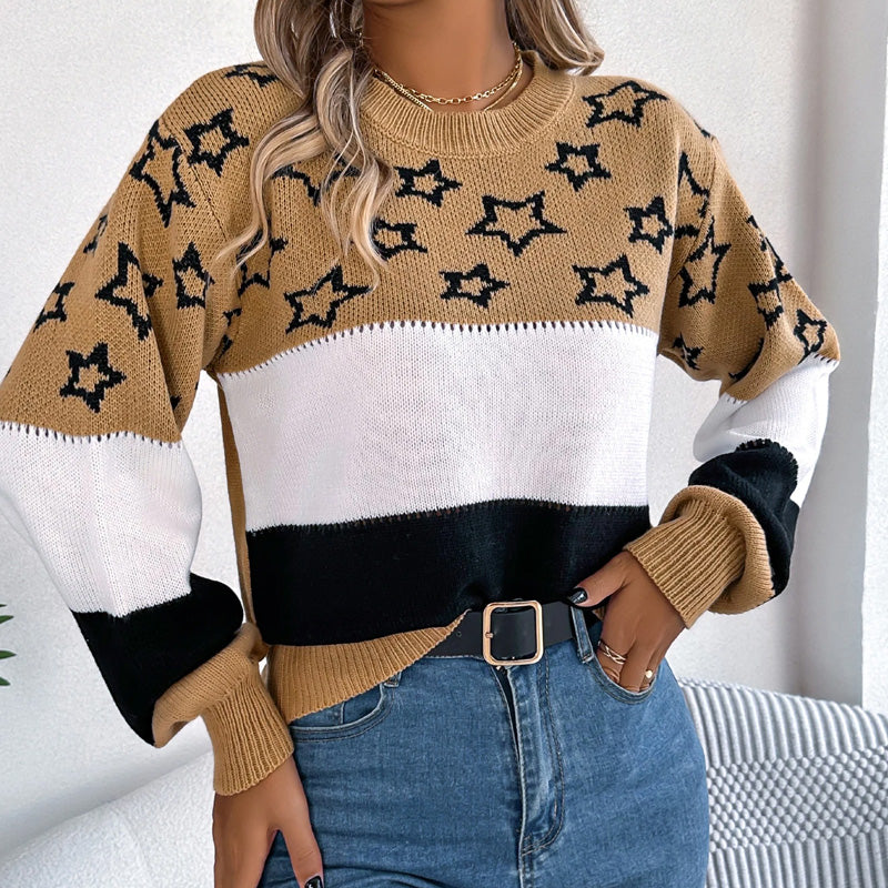 Harper Star Pattern Knit Jumper