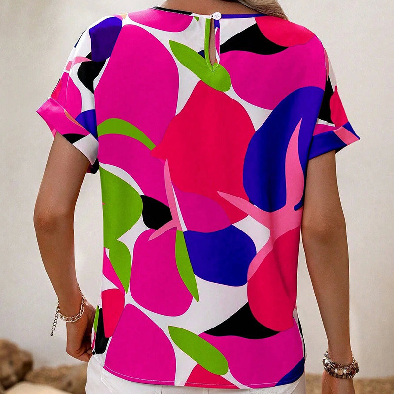 Bold Bloom Print Tee