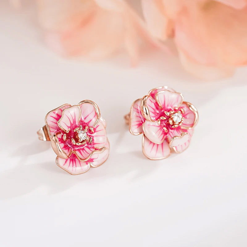 Ruby Blossom Studs