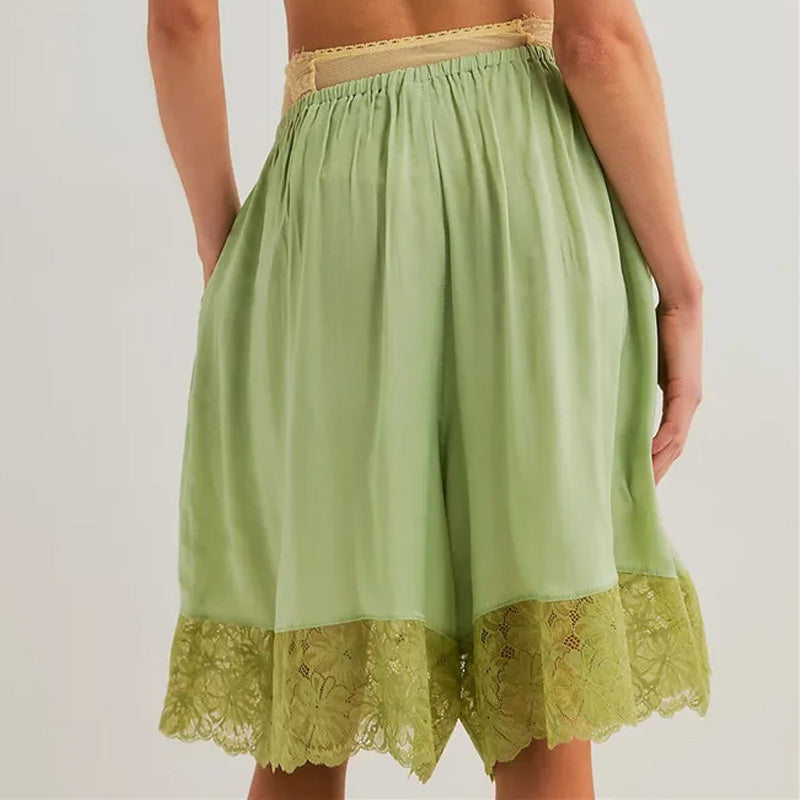 Chloe Lace Hem Lounge Shorts