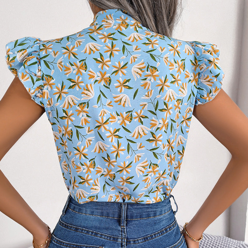 Breezy Tie-Neck Shirt