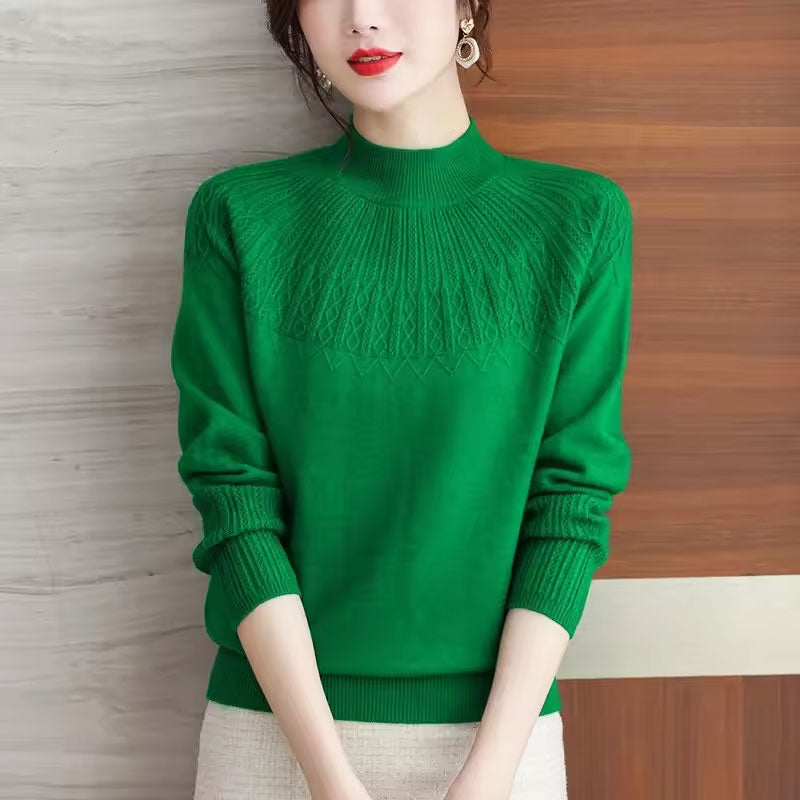 Freya High-Neck Knit Sweater