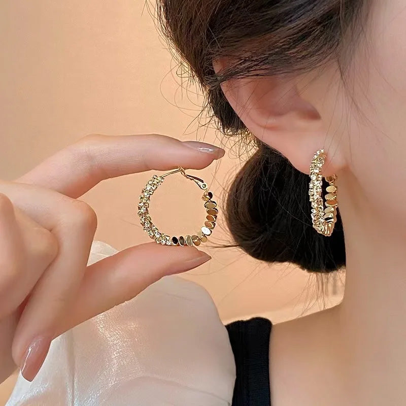 Sienna Crystal Hoop Earrings