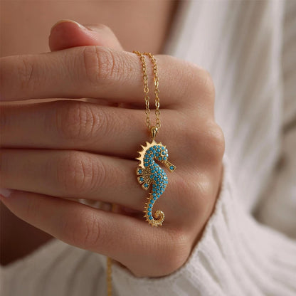 Elara Blue Reef Necklace