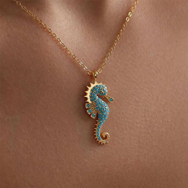 Elara Blue Reef Necklace
