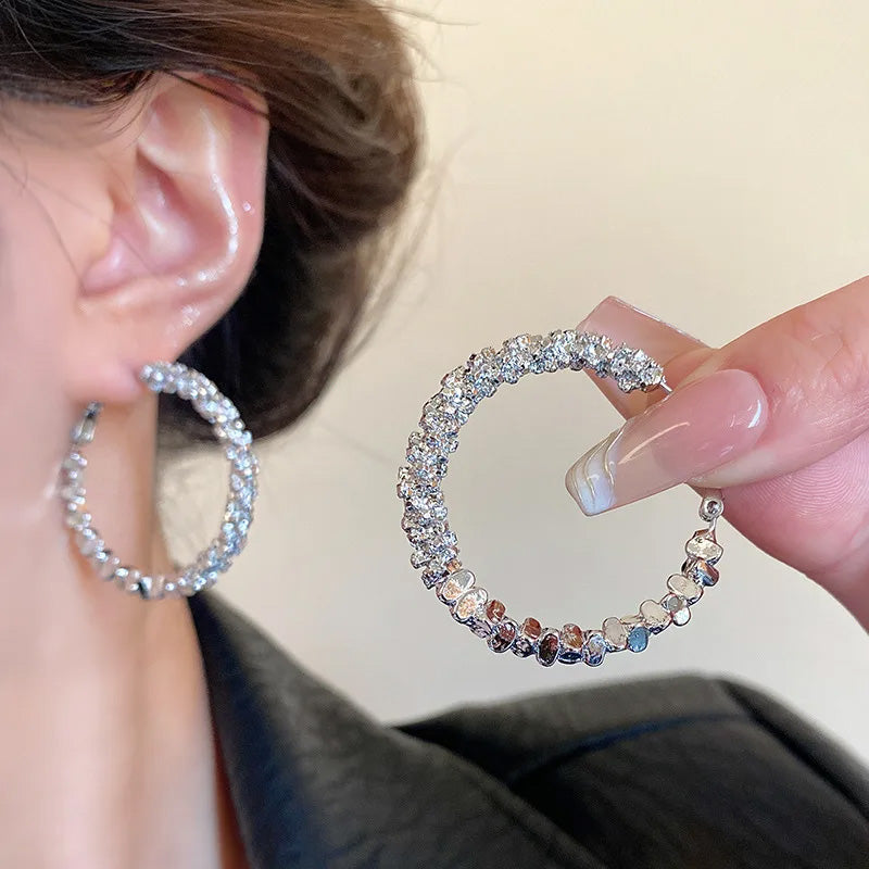 Sienna Crystal Hoop Earrings