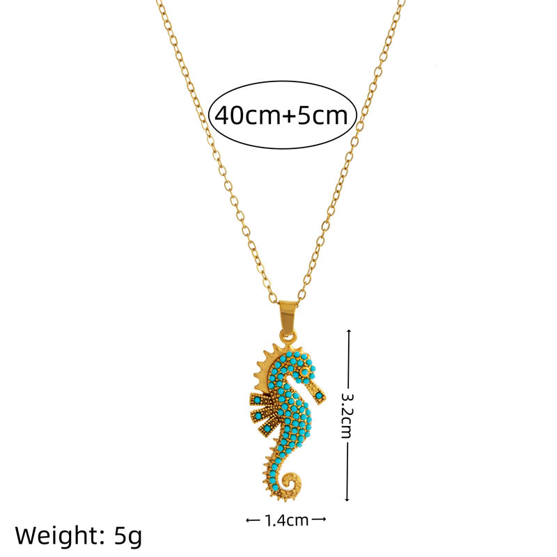 Elara Blue Reef Necklace