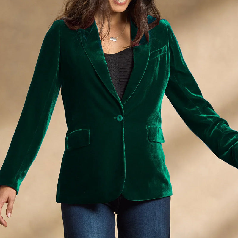 Clara Velvet Blazer
