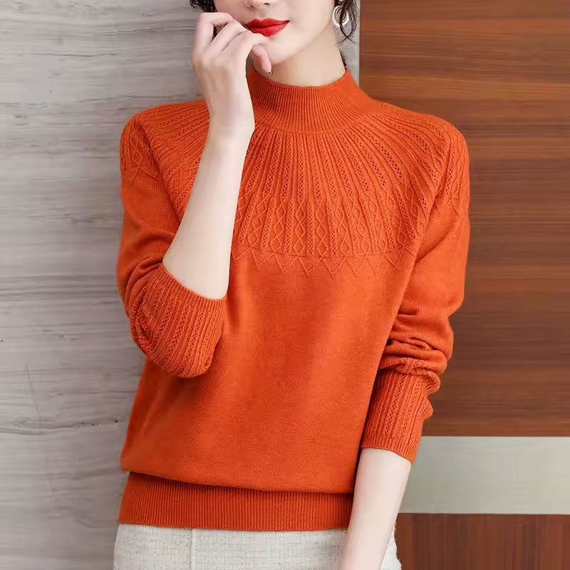 Freya High-Neck Knit Sweater