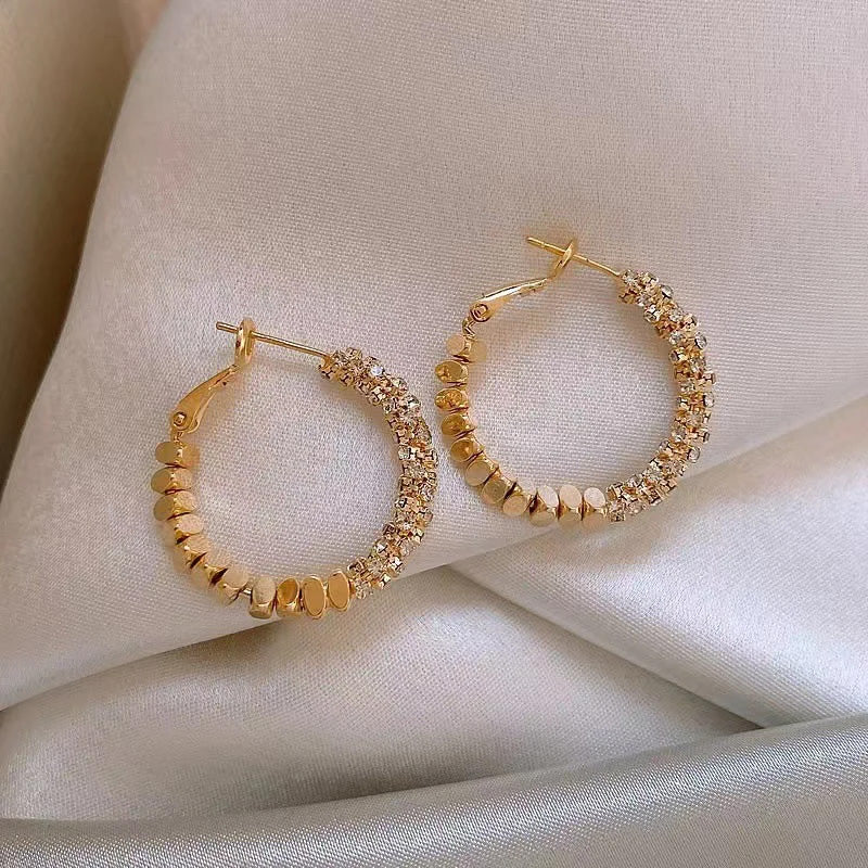Sienna Crystal Hoop Earrings
