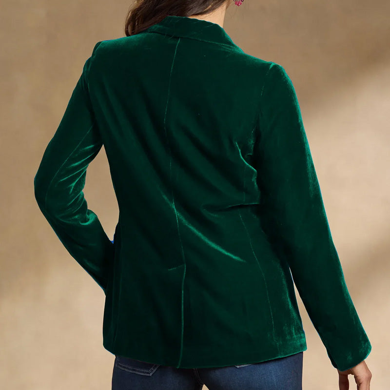 Clara Velvet Blazer