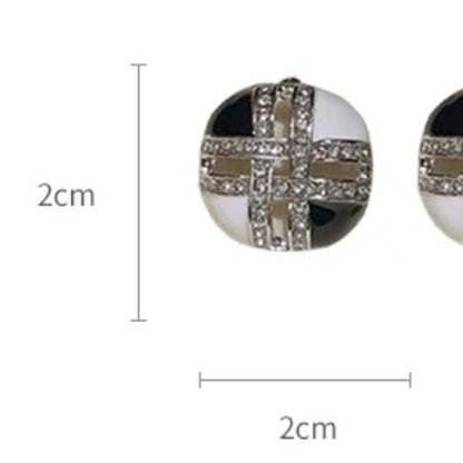 Mackenzie Noir Cross Studs
