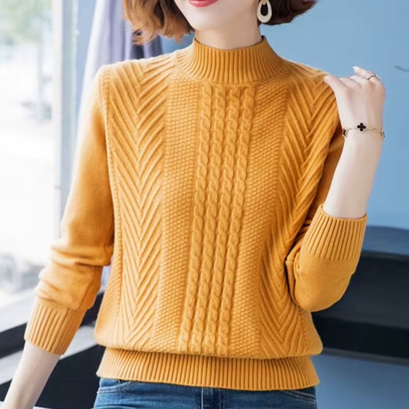 Georgia High-Neck Knit Sweater