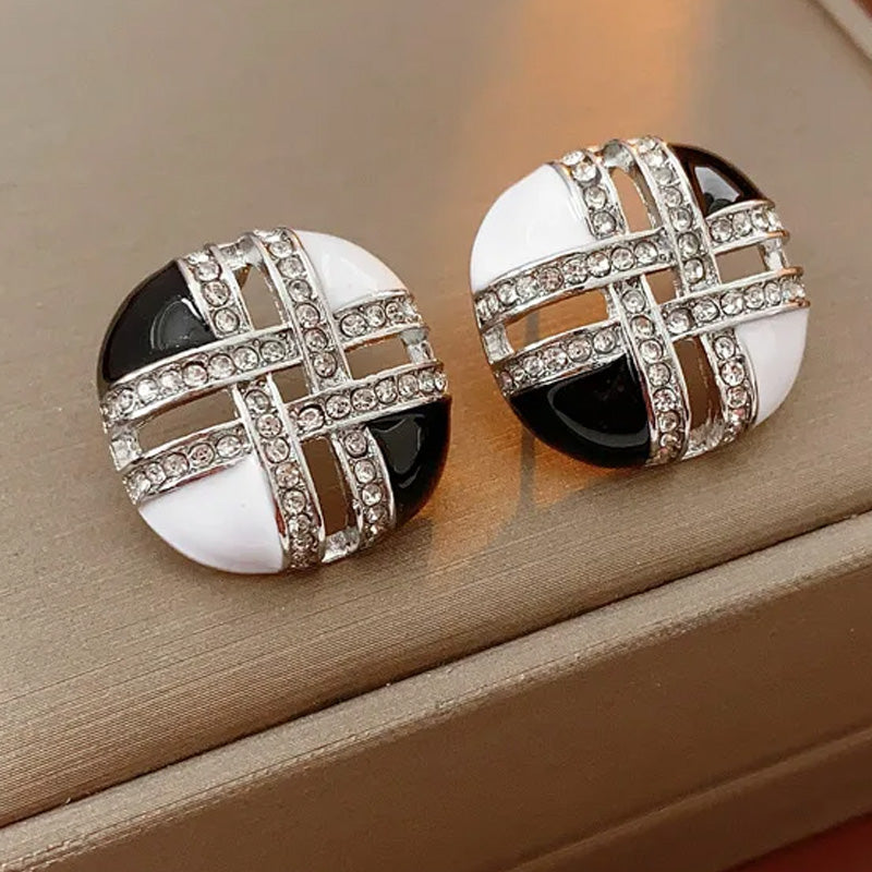 Mackenzie Noir Cross Studs