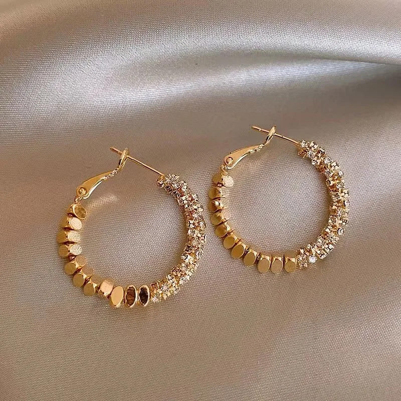 Sienna Crystal Hoop Earrings