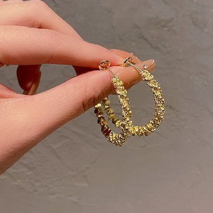 Sienna Crystal Hoop Earrings