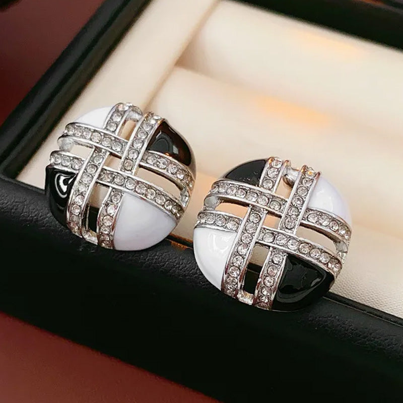 Mackenzie Noir Cross Studs