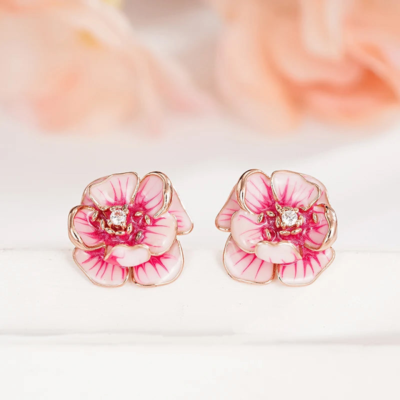 Ruby Blossom Studs