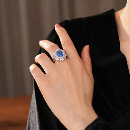 Charlotte Royal Blue Halo Set