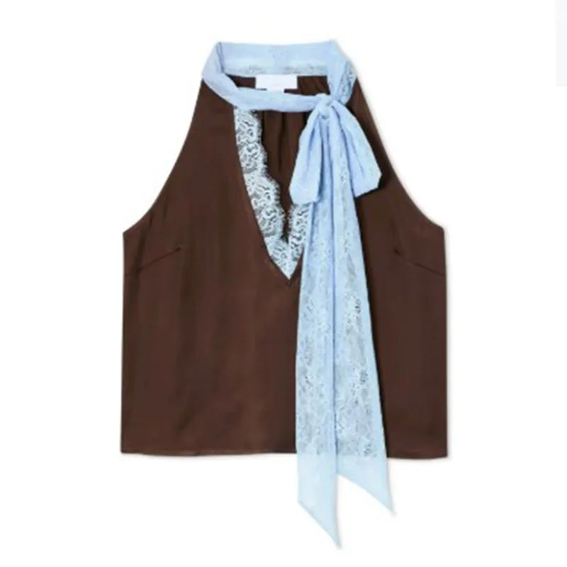 Olivia Lace-Trim Two-Piece Maxi Set