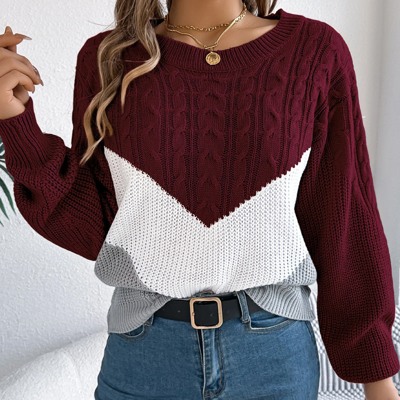 Chloe | Chevron Knit Jumper