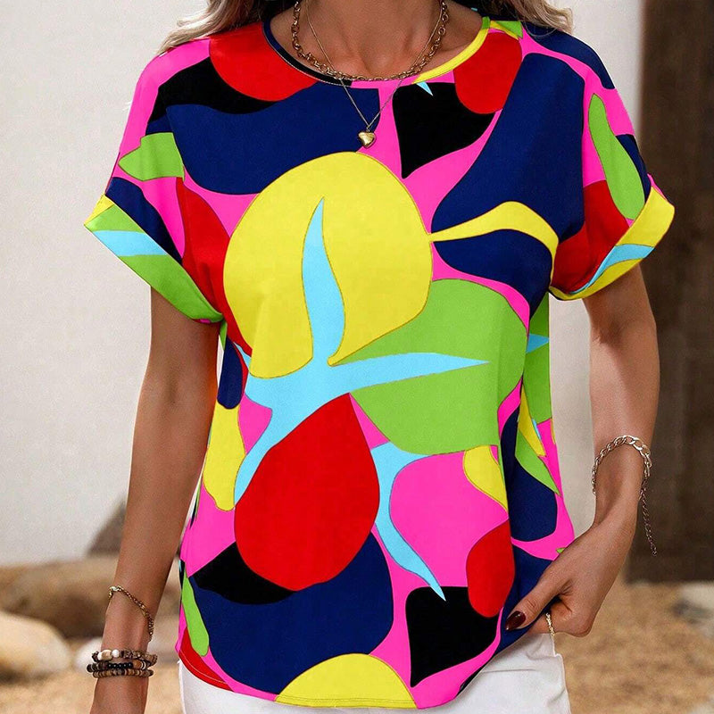 Bold Bloom Print Tee