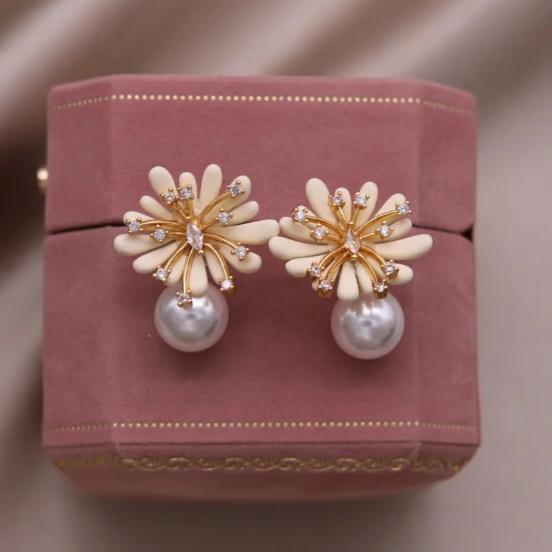 Bianca Bloom Drop Earrings