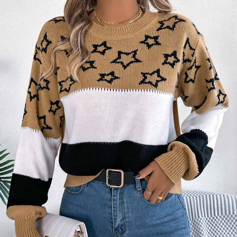 Harper Star Pattern Knit Jumper
