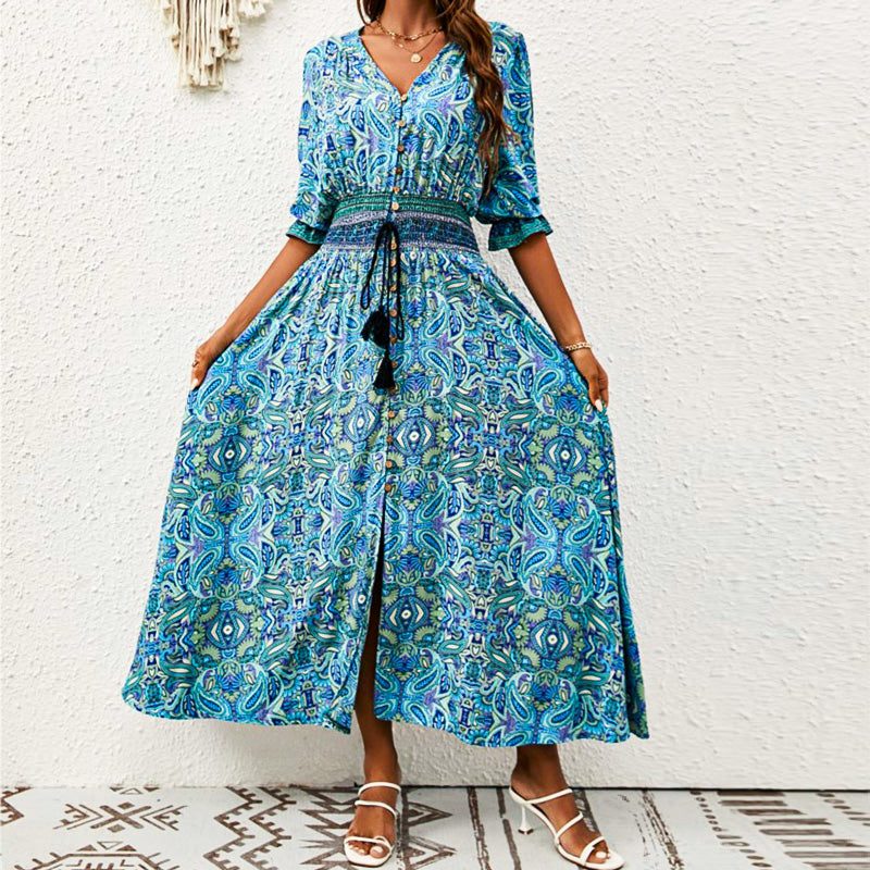 Sandstone Breeze Maxi Dress