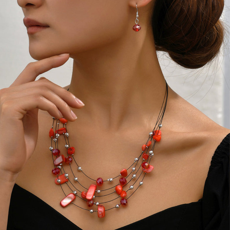 Cascade Layered Gem Set