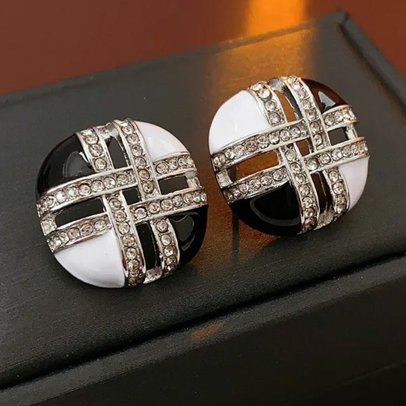 Mackenzie Noir Cross Studs