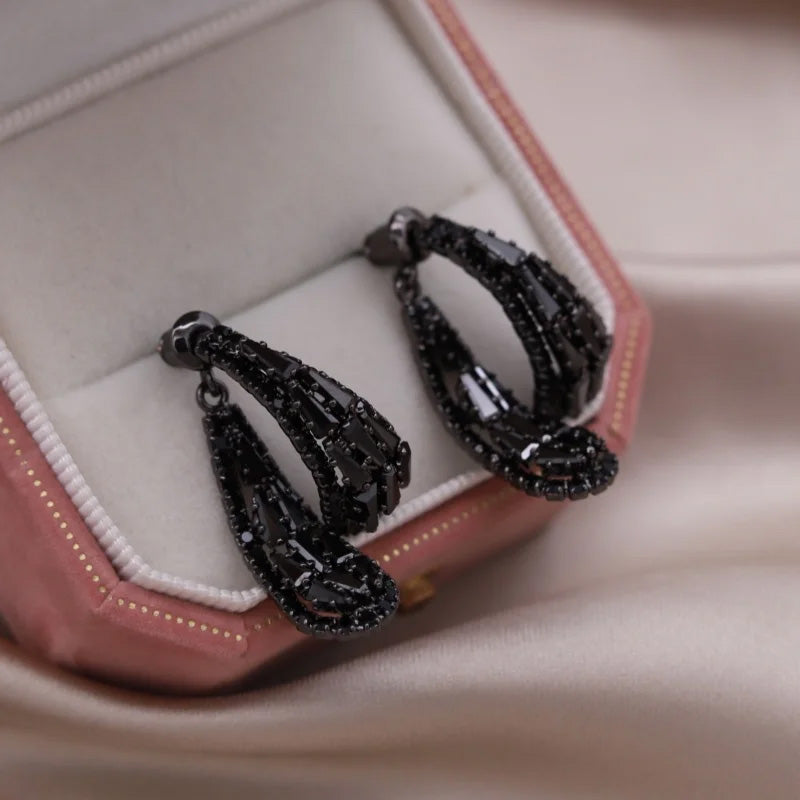 Amelia Crystal Drop Earrings