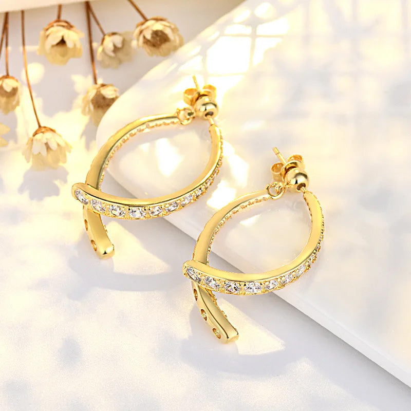 Chloe Hart Hoop Earrings