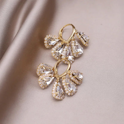 Sienna Crystal Drop Hoops