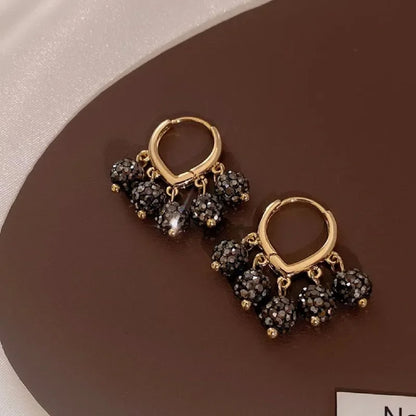 Harper Midnight Charm Hoops