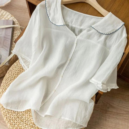 Amelia Linen Blouse