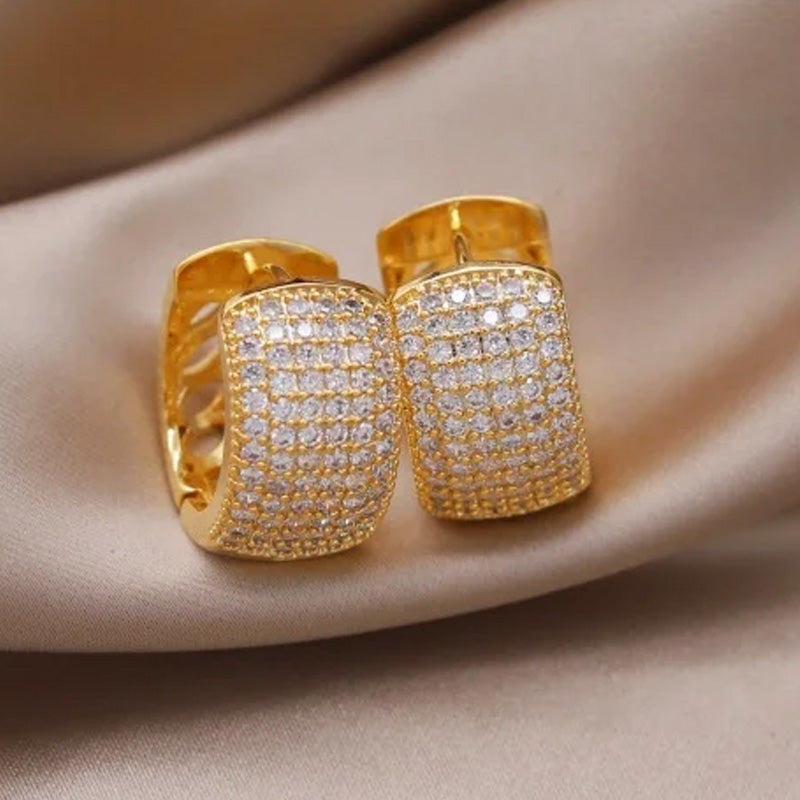 Sienna Pavé Huggie Earrings