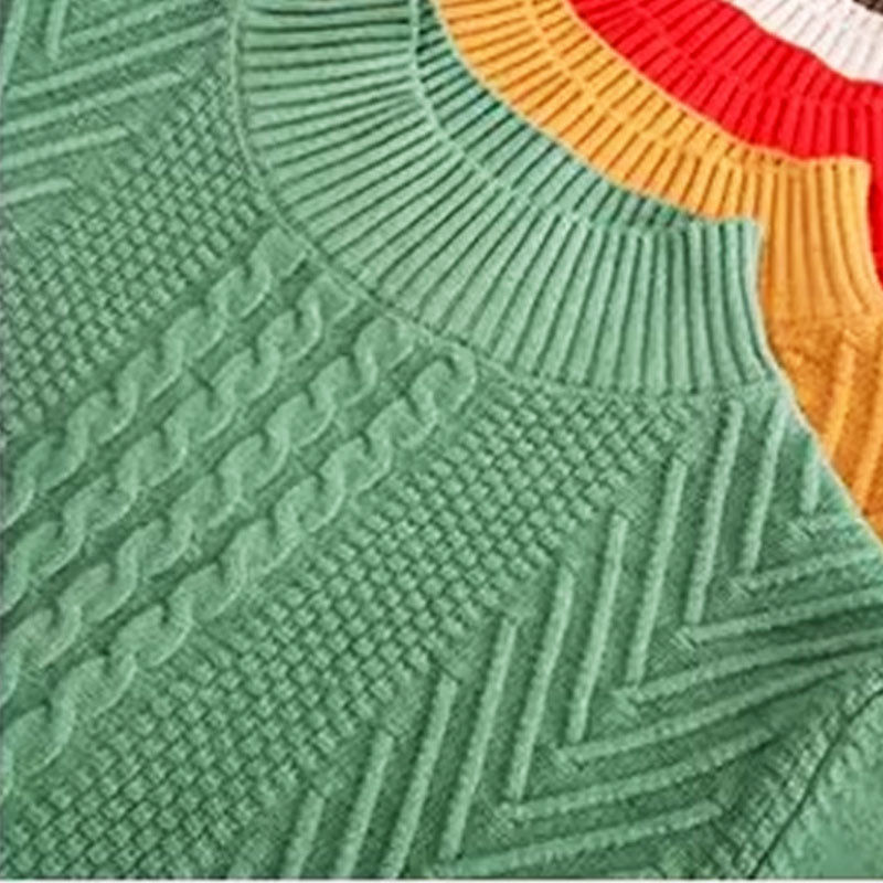 Georgia High-Neck Knit Sweater