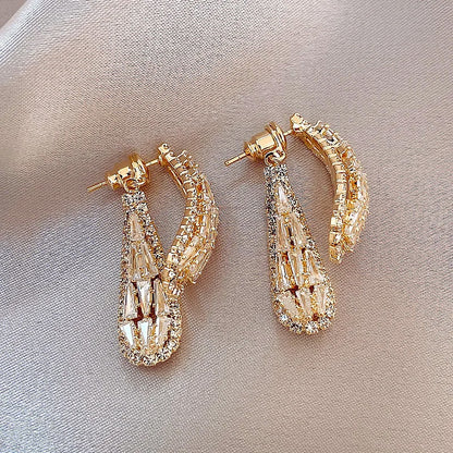 Amelia Crystal Drop Earrings