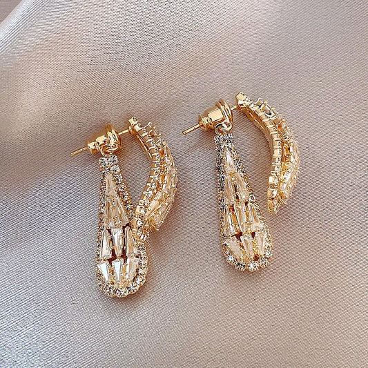 Amelia Crystal Drop Earrings