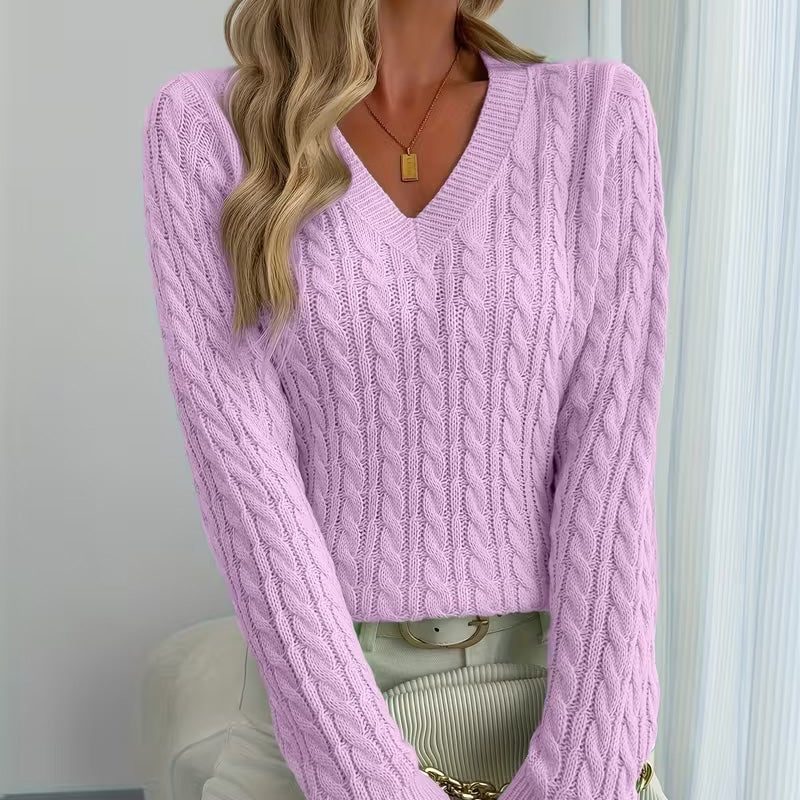 Olivia Knit V-Neck Sweater