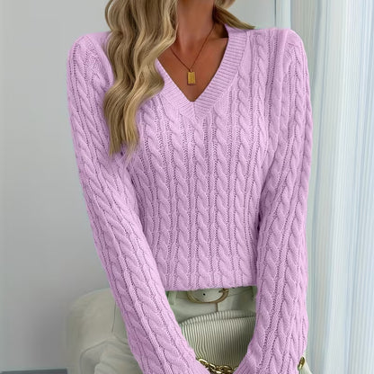 Olivia Knit V-Neck Sweater