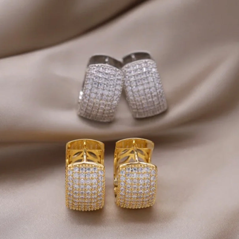 Sienna Pavé Huggie Earrings