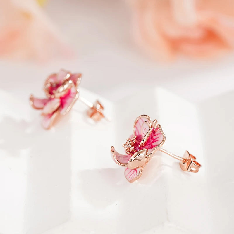 Ruby Blossom Studs