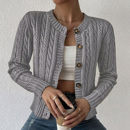 Olivia Knit Button Cardigan